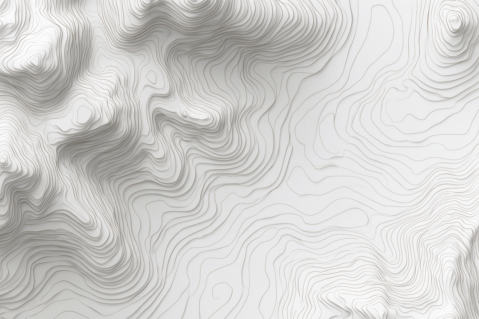 Topographic contour map